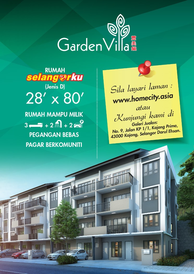 Garden Villa, Taman Tasik Semenyih Permai - Rumah Selangorku 1